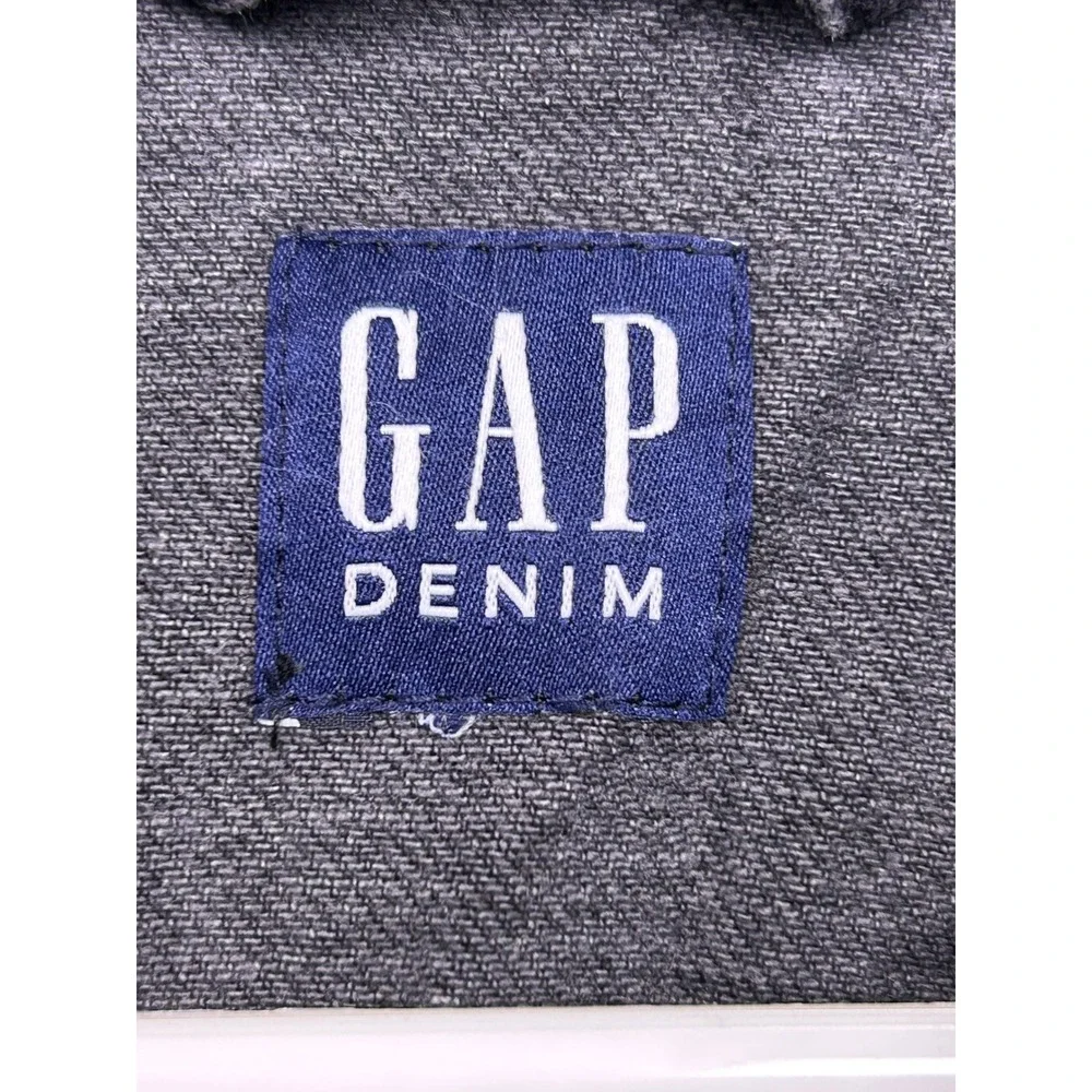 GAP Denim Jacket Cotton Faded Black XS Womens